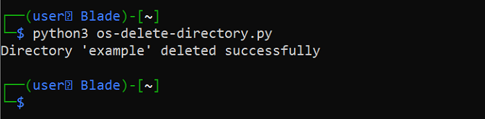 Módulo de Python OS Eliminar directorio 1