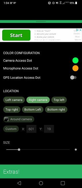 Utilice los puntos de acceso para buscar aplicaciones mediante la configuración destacada del micrófono y la cámara