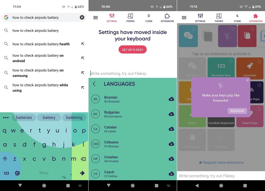 Las mejores alternativas de Gboard Android Fleksy