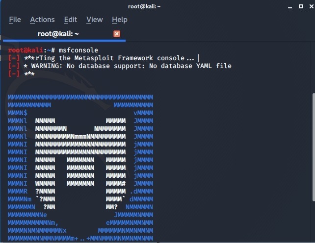 Cámara Android Kali Linux Msfconsole