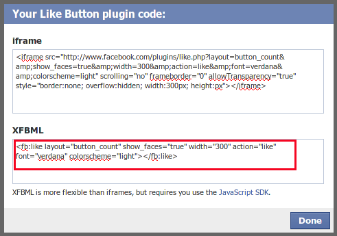 Facebook-me gusta-botón-código
