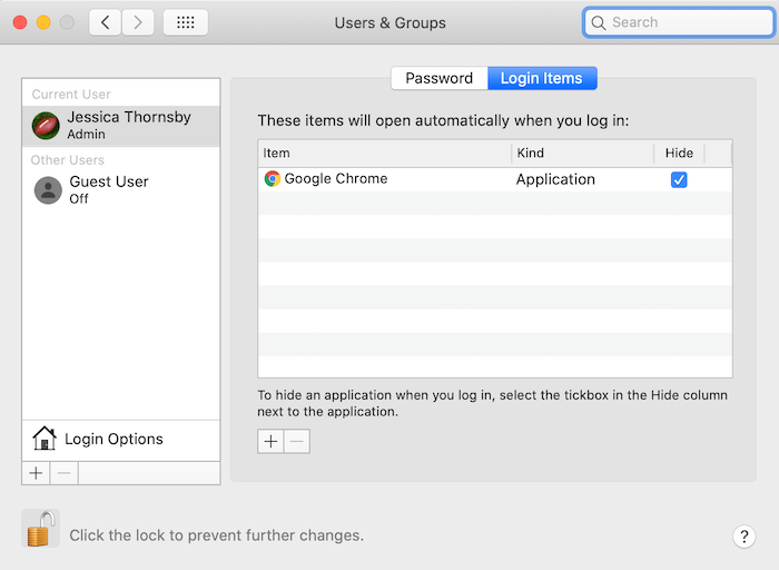 Puede agregar la aplicación de papel tapiz animado GIFPaper a la lista de inicio de su Mac. 