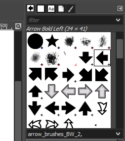 gimp-flechas-pinceles