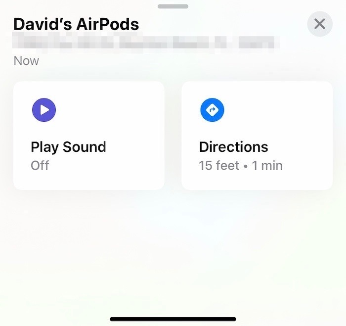 Perdió sus Airpods Haga clic en Reproducir sonido