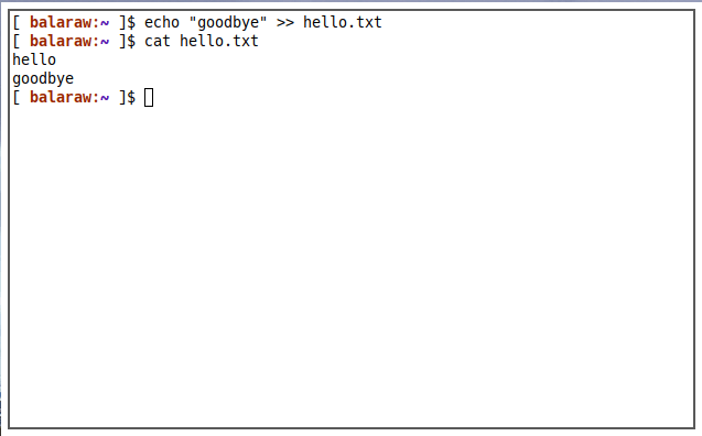 Ejemplo de redirección de archivo de salida de terminal 07