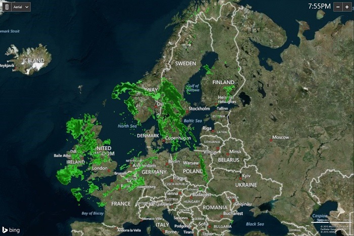 Radar meteorológico en Europa