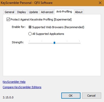 Keyloggers Windows10 Keyscrambler Antiperfilado