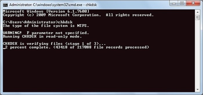 arreglar-windows-explorer-crashing-chkdsk-scan