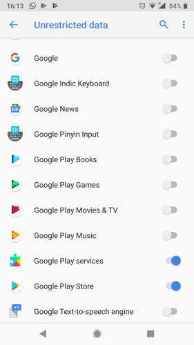 Arreglar datos de fondo de error pendiente de descarga de Google Play