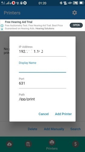 Imprimir con un teléfono Android Google Cloud Printing