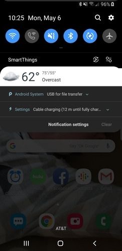 Transferencia de archivos Captura de pantalla Notificación de Android