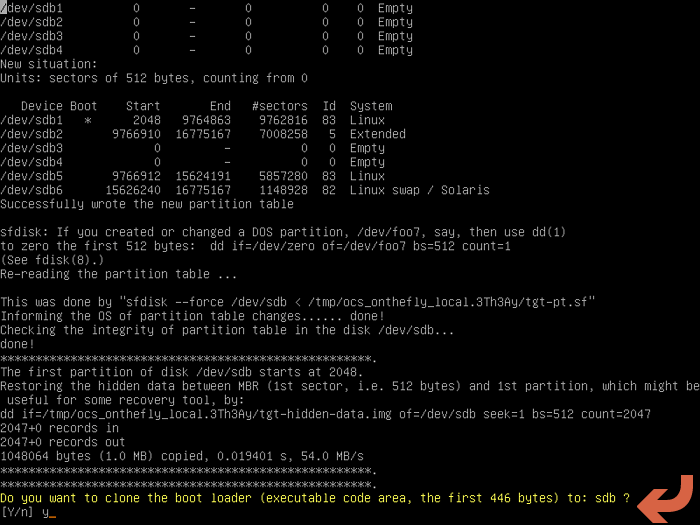 clonezilla-clon-bootloader