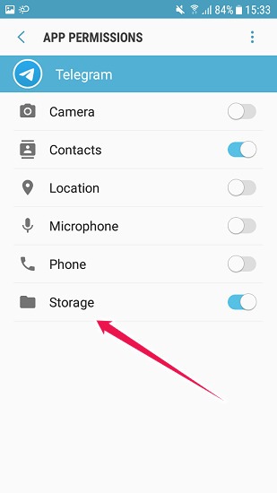 Arreglar Telegram que no guarda almacenamiento de fotos