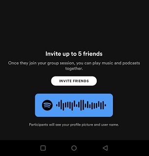 Cómo crear sesiones grupales de listas de reproducción de Spotify Blend Enviar invitaciones