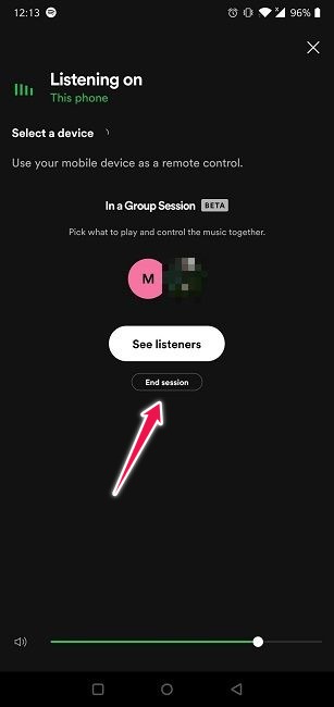 Cómo crear Spotify Blend Lista de reproducción Sesión de grupo Finalizar sesión