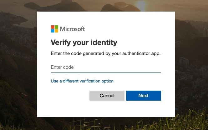 Microsoft Outlook Verificar Identidad
