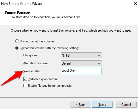 Proteger con contraseña las carpetas de archivos Etiqueta de volumen de Windows 10