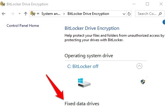 Proteger con contraseña las carpetas de archivos Windows 10 Cifrado de unidad Bitlocker Unidades de datos fijos