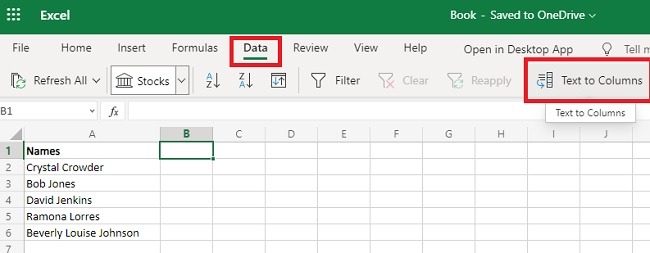 3 formas de dividir celdas en texto de Microsoft Excel en columnas