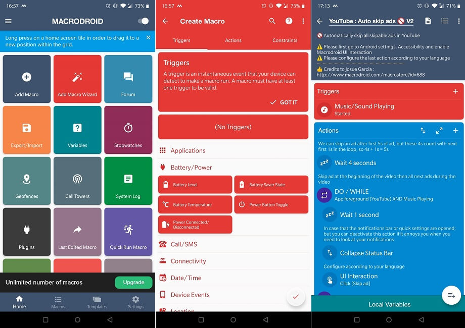 Las mejores alternativas de Tasker Macrodroid