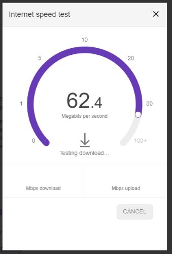 Pruebas de velocidad Google