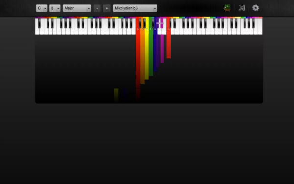 Aplicación Color Piano Chrome