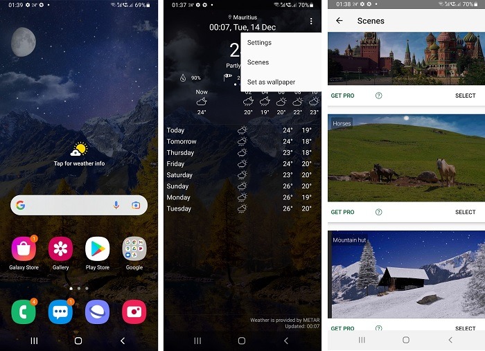 Fondo de pantalla de Android Weather de Bastion7 Screens