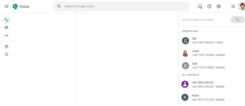 Enviar mensajes de texto desde la PC Google Voice