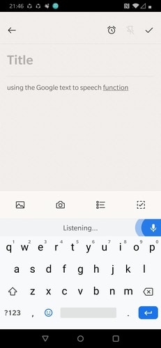 Función de texto a voz de Gboard