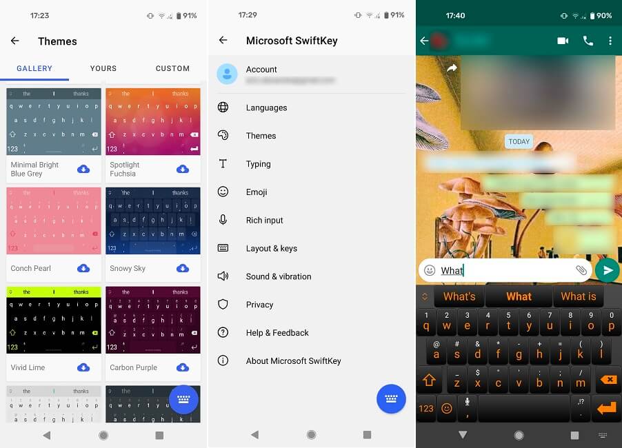 Las mejores alternativas de Gboard Android Microsoft Swiftkey