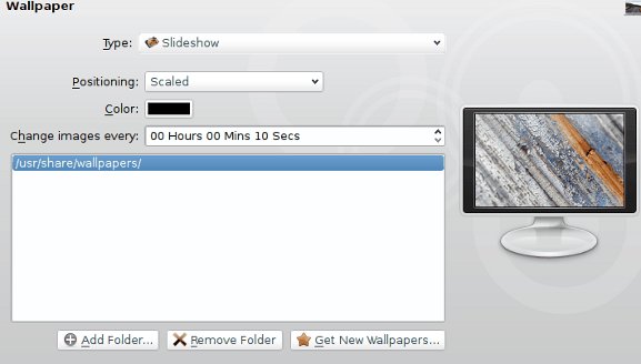Diálogo de configuración del fondo de pantalla de KDE