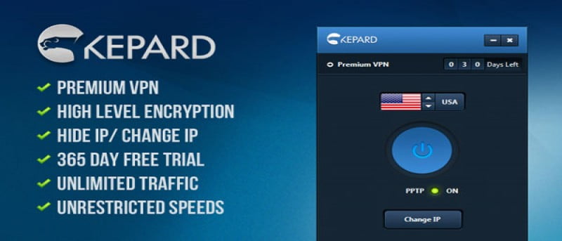 90 días de cuenta premium Kepard VPN