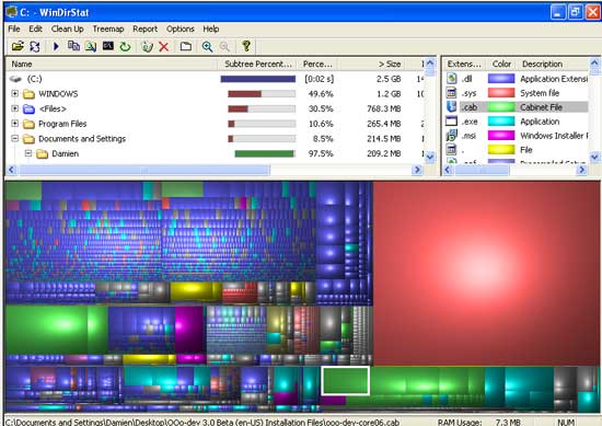 WinDirStat screenshot