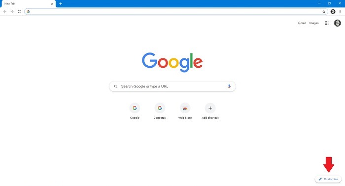 Cómo cambiar el fondo de búsqueda de Google Chrome Desktop