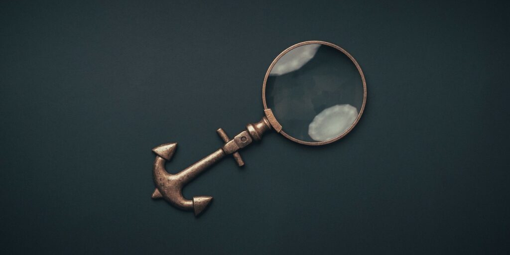 A magnifying glass.