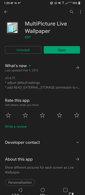 Cómo agregar un fondo de pantalla diferente a cada pantalla de inicio de Android Play Store