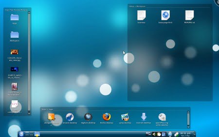 Folderview on KDE desktop