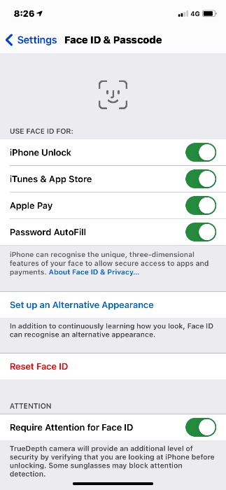 Ios Faceid no funciona Resetfaceid