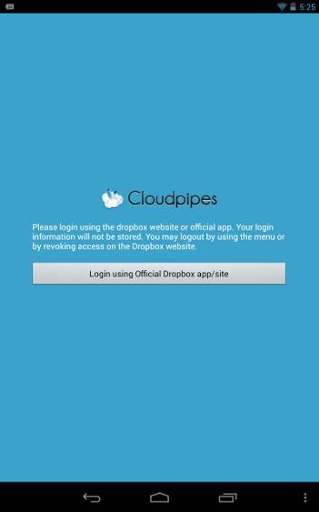 Cloudpipes-login-dropbox