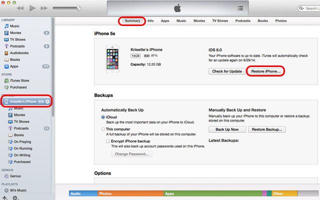 Degradar a iOS712-clickrestore