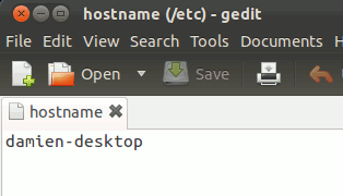 ubuntu-nombre de host