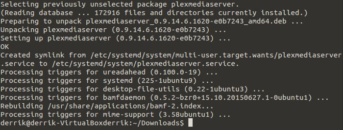 plex-instalando-paquete-debian