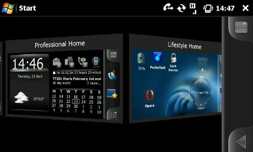 Spb Mobile Shell 3 Professional and Lifestyle desktop selection