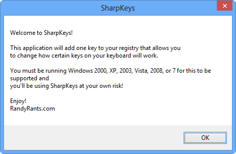 Bienvenido a Sharpkeys