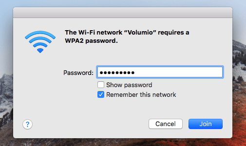 Puede conectarse al punto de acceso de Volumio desde cualquier dispositivo habilitado para Wi-Fi. 