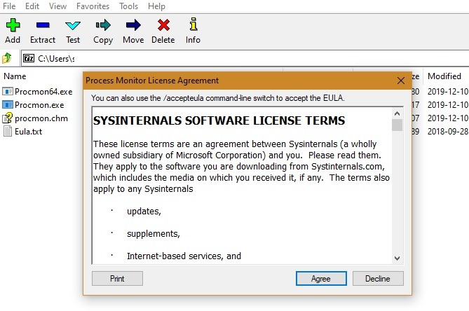 Licencia de Win Process Monitor