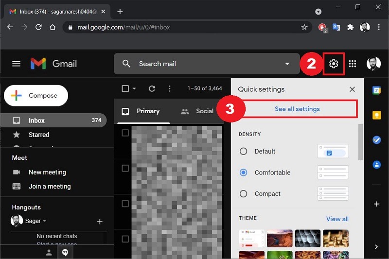 Desactivar la configuración de respuesta inteligente de Gmail