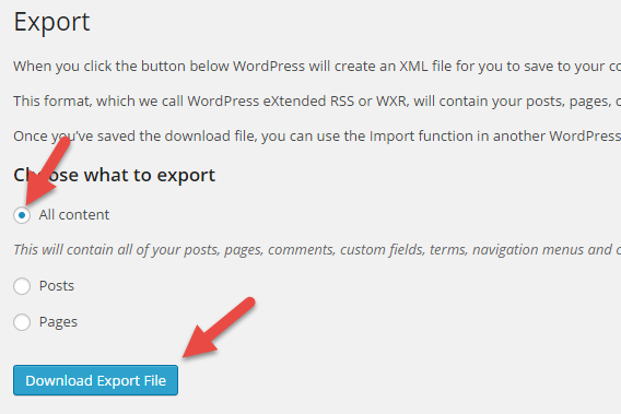 wordpress-multisite-to-single-site-export-file