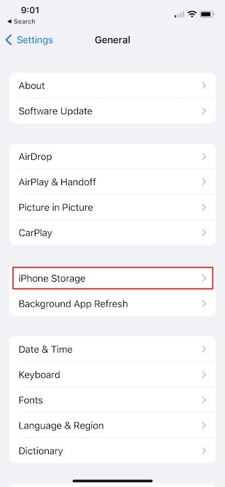 Eliminar aplicaciones ocultas Almacenamiento de Iphone