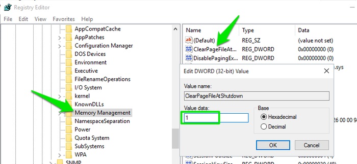 Windows-10-registry-hacks-delete-pagefile-at-shutdown